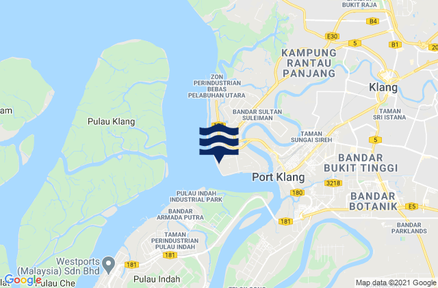 Pelabuhan Kelang, Malaysia潮水