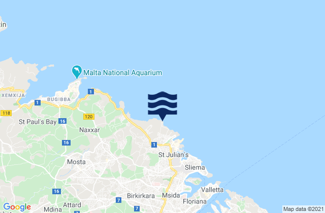 Pembroke, Malta潮水