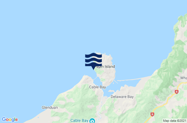 Pepin Island, New Zealand潮水