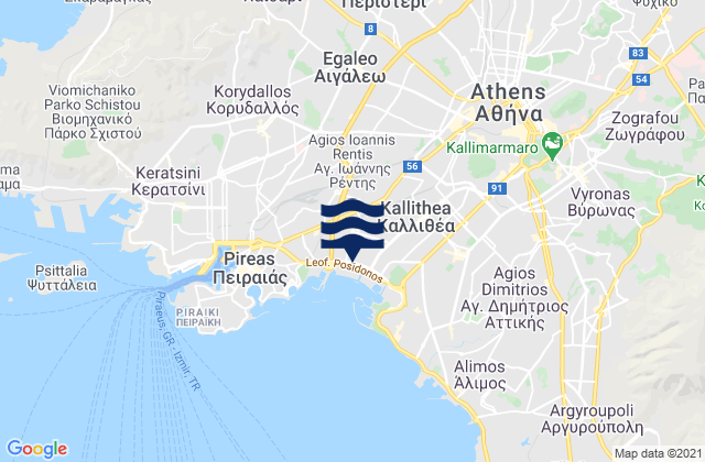 Peristéri, Greece潮水
