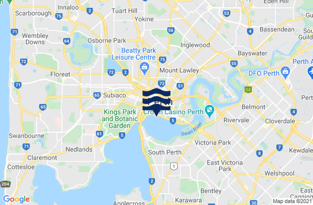 Perth, Australia潮水