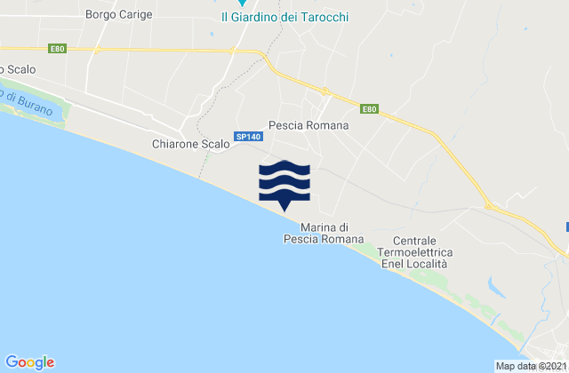 Pescia Romana, Italy潮水