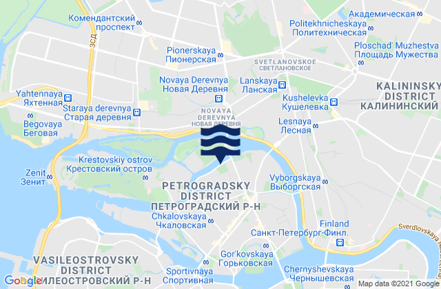 Petrogradskiy Rayon, Russia潮水