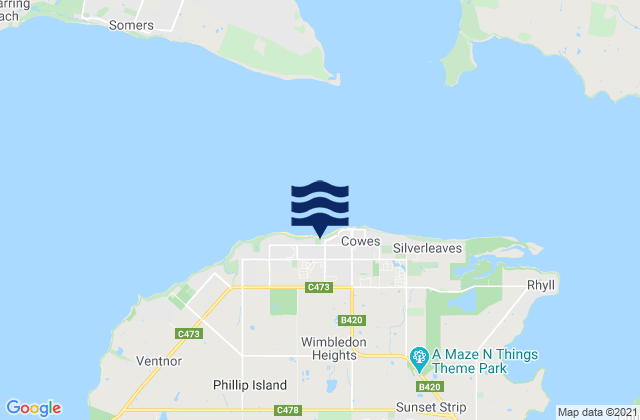 Phillip Island, Australia潮水