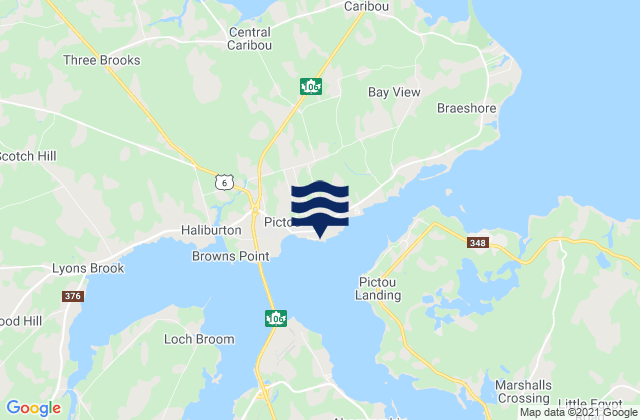 Pictou, Canada潮水