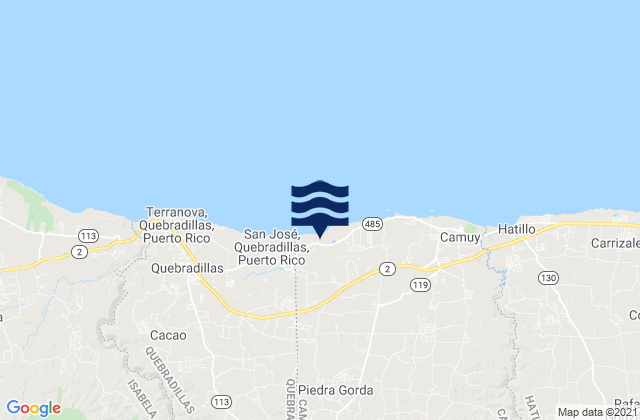 Piedra Gorda, Puerto Rico潮水