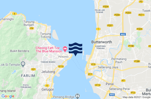 Pinang, Malaysia潮水