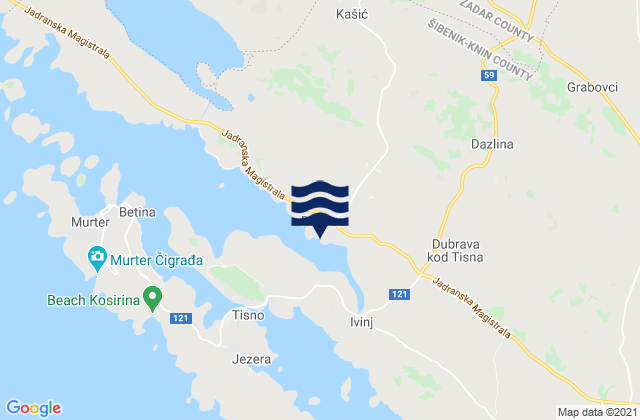 Pirovac, Croatia潮水