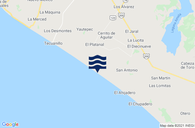 Platanitos, Mexico潮水