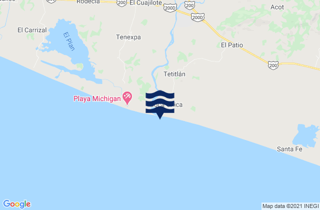 Playa Boca Chica, Mexico潮水