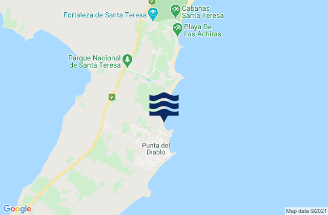 Playa Grande, Uruguay潮水