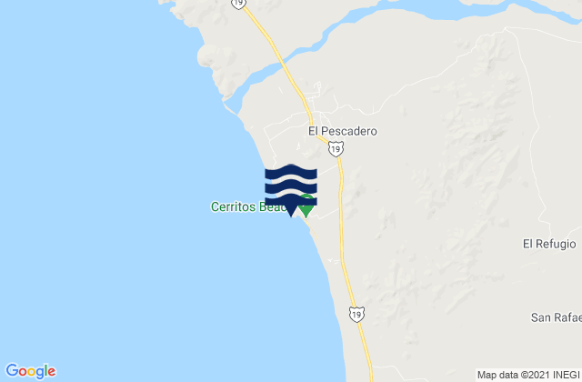 Playa Los Cerritos, Mexico潮水