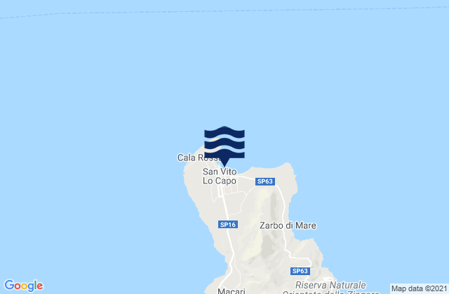 Playa San Vito Lo Capo, Italy潮水