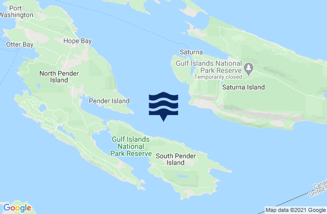 Plumper Sound, Canada潮水