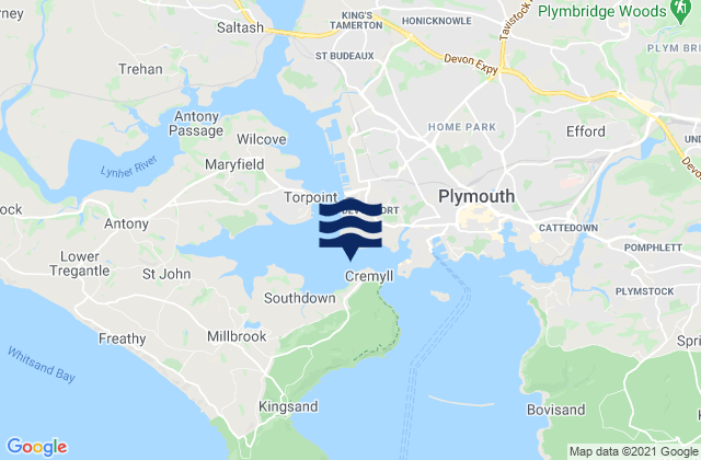 Plymouth (Devonport), United Kingdom潮水
