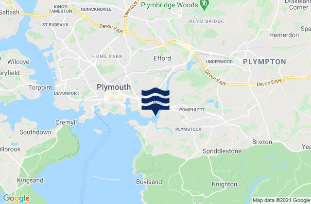 Plympton, United Kingdom潮水
