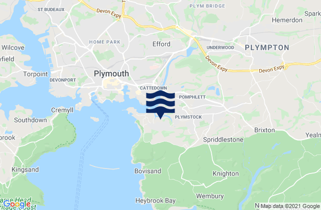 Plymstock, United Kingdom潮水