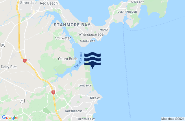 Pohutukawa Bay, New Zealand潮水