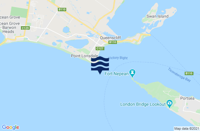 Point Lonsdale, Australia潮水
