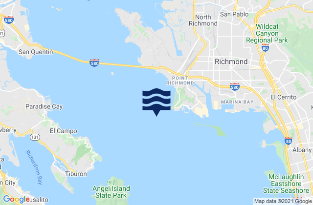 Point Richmond 0.5 mile west of, United States潮水