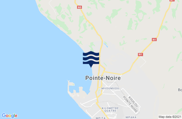 Pointe-Noire, Republic of the Congo潮水