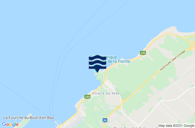 Pointe-au-Pere, Canada潮水
