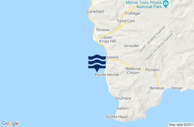 Pointe Michel, Dominica潮水