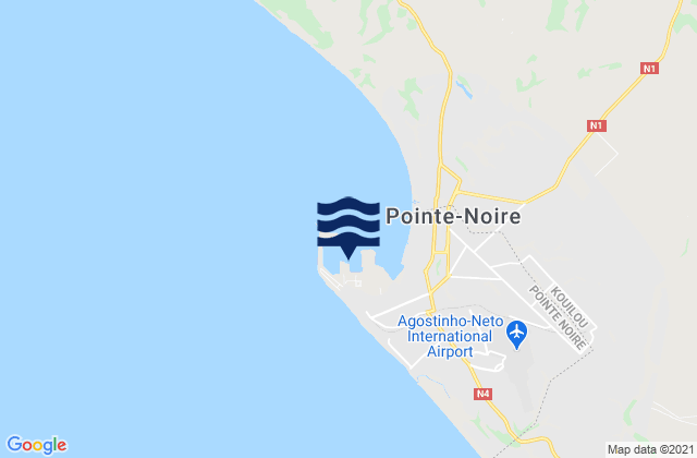 Pointe Noire, Republic of the Congo潮水