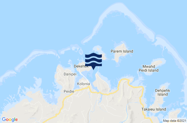 Ponape Harbor, Micronesia潮水