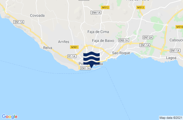 Ponta Delgada, Portugal潮水