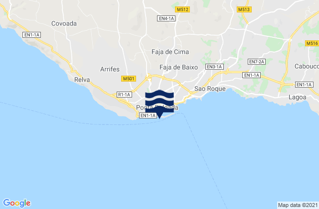 Ponta Delgada Sao Miguel Island, Portugal潮水
