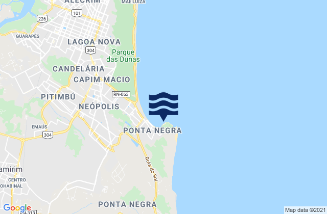 Ponta Negra, Brazil潮水