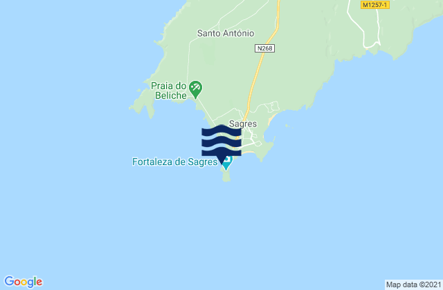 Ponta de Sagres, Portugal潮水