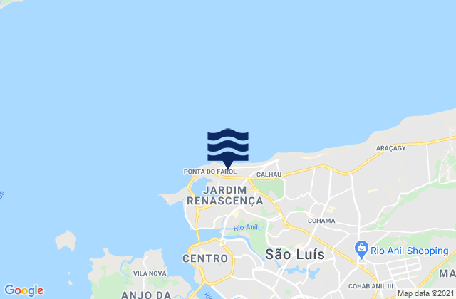 Ponta do Farol, Brazil潮水