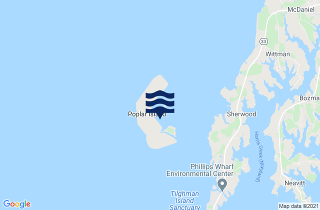 Poplar Island, United States潮水