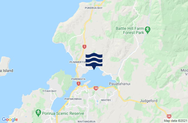 Porirua City, New Zealand潮水