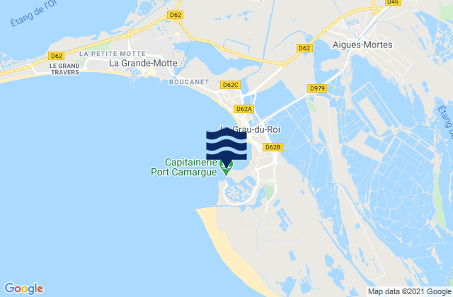 Port-Camargue, France潮水