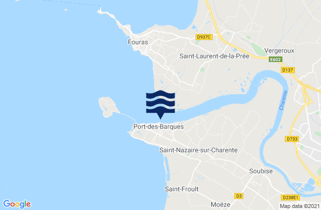 Port-des-Barques, France潮水
