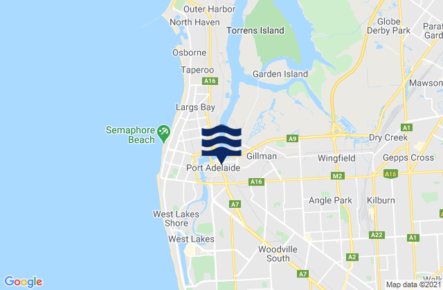 Port Adelaide Enfield, Australia潮水