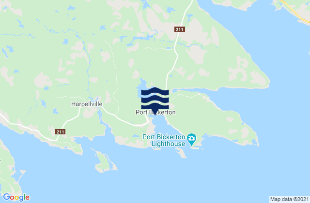 Port Bickerton, Canada潮水
