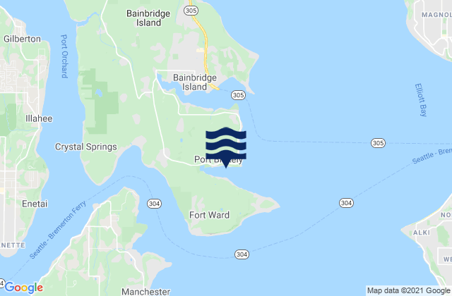 Port Blakely (Bainbridge Island), United States潮水