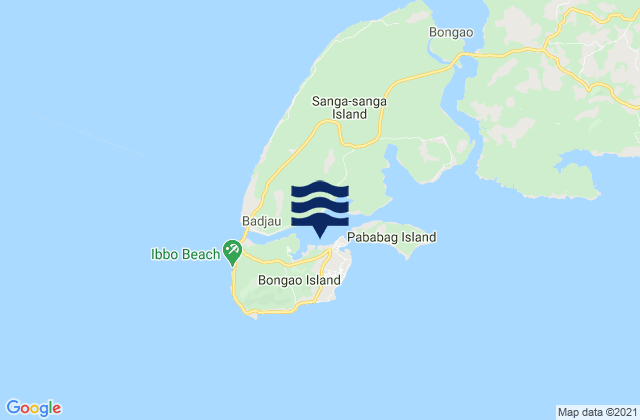 Port Bongao Tawitawi Island, Philippines潮水