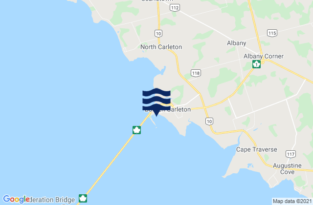 Port Borden, Canada潮水