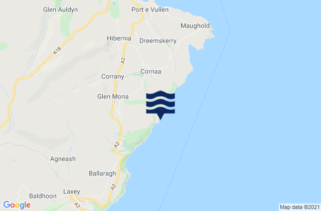 Port Cornaa, Isle of Man潮水