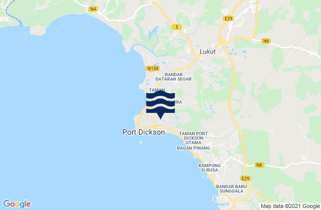 Port Dickson, Malaysia潮水
