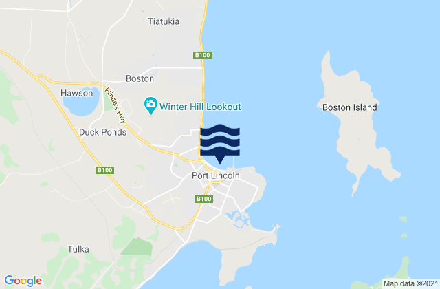 Port Eyre, Australia潮水
