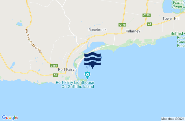 Port Fairy Bay, Australia潮水