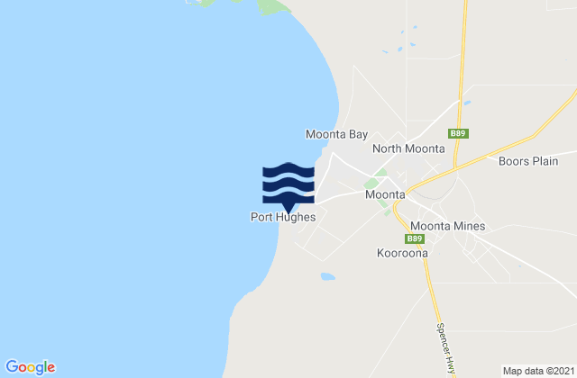 Port Hughes, Australia潮水