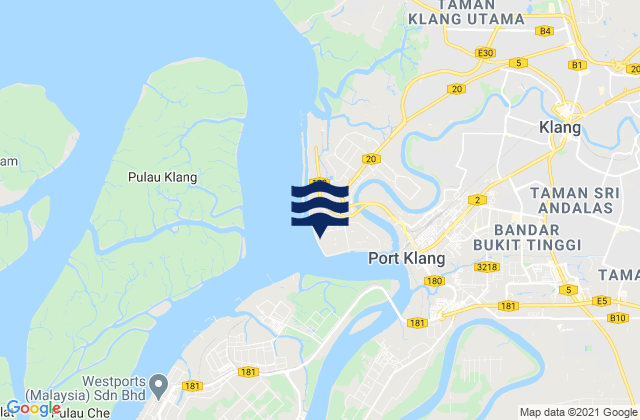 Port Klang, Malaysia潮水