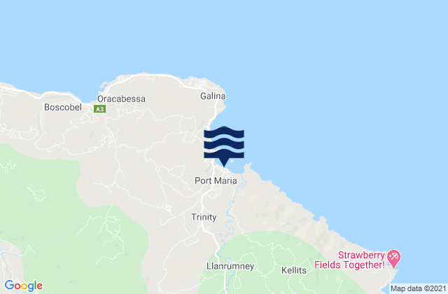Port Maria, Jamaica潮水
